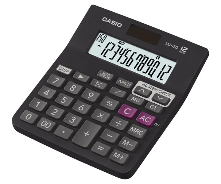 Casio MJ 12D Calculator view 3